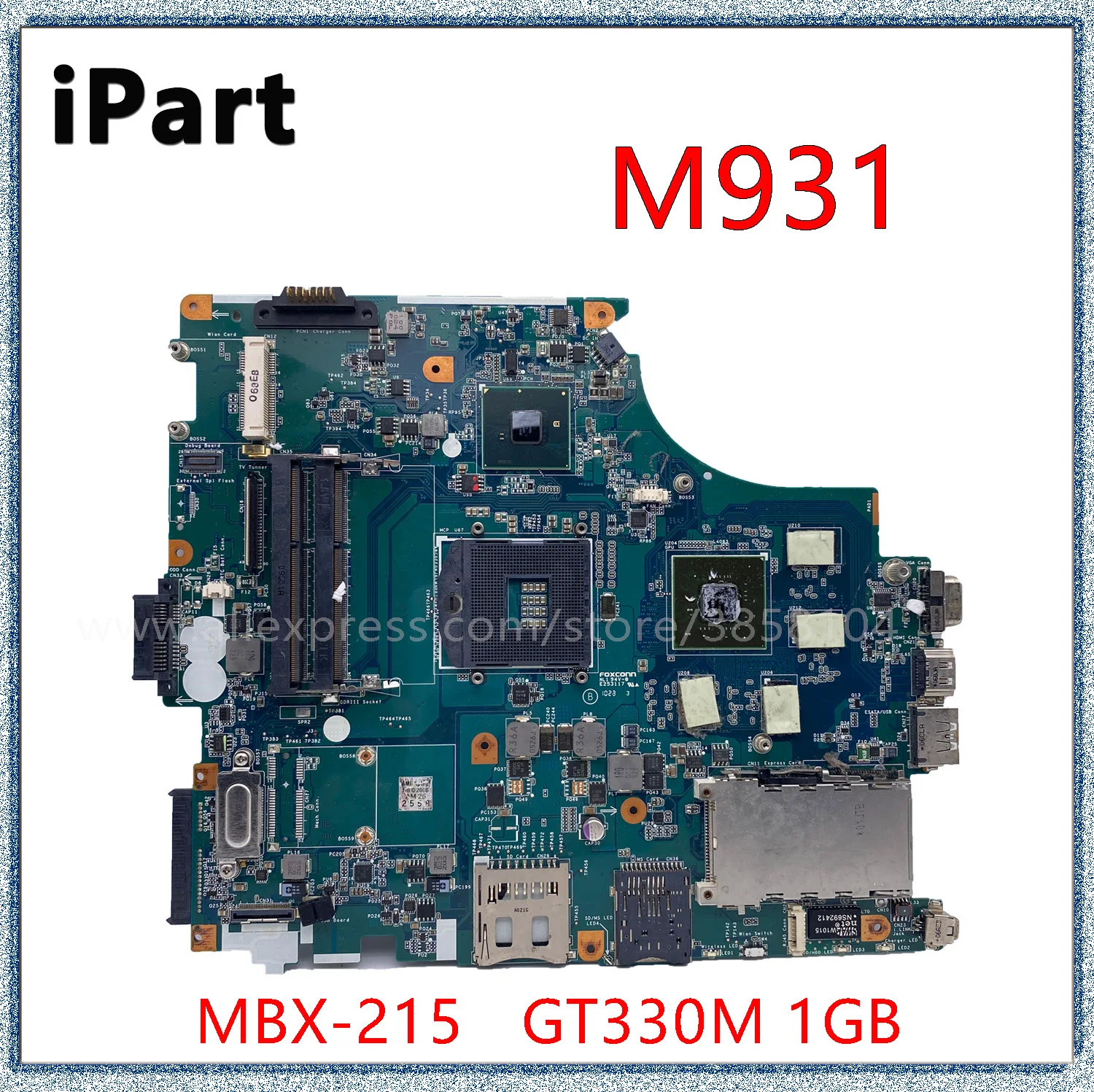 

Материнская плата для ноутбука Sony VPCF12 MBX-215 M931 с GT330M 1GB GPU A1783601A