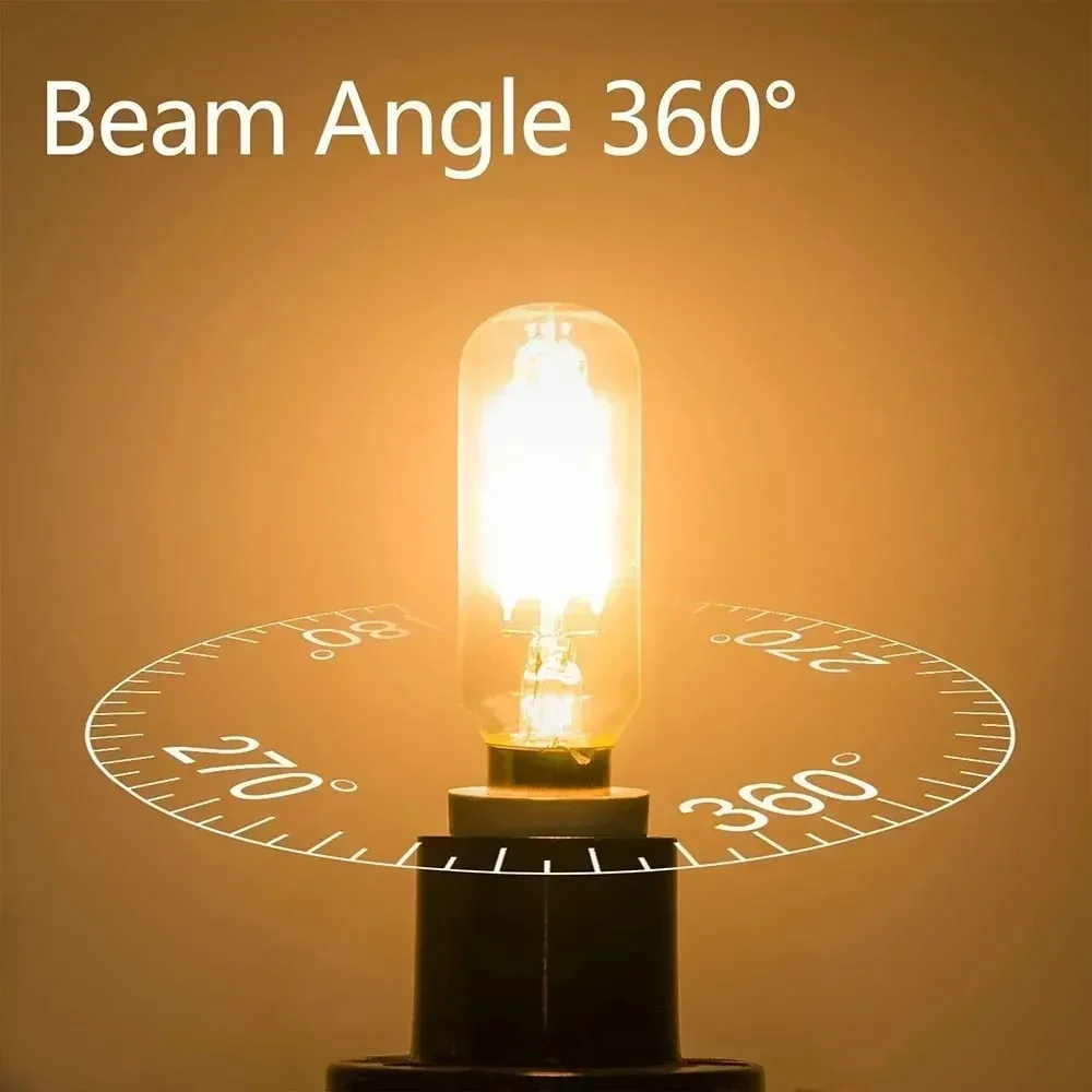 멜러리 E14 베이스 LED 전구 T25 4W 튜블러 스크류 에디슨 라이트 웜 콜드 화이트 50W 상당 전구 120V/220V 가정 사무실용 3팩