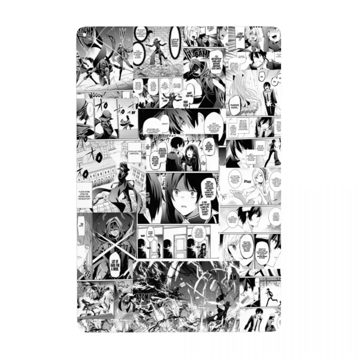 The Eminence In Shadow Cartoon Animation Movie Metal Tin Sign Rettangolo Targhe Personalizzate Gate Garden Bar Wall Art Decor