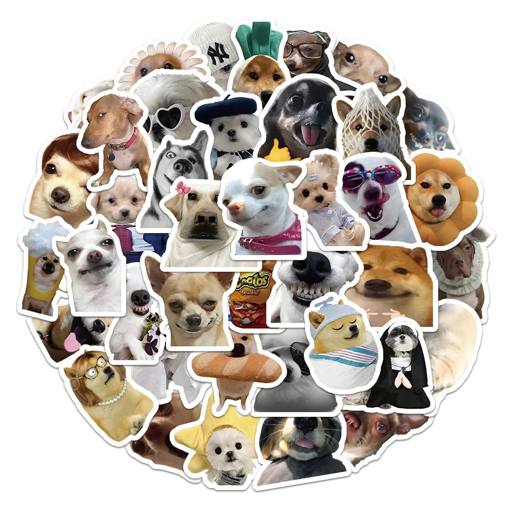 

10/30/60Pcs Cartoon Puppy Waterproof Graffiti Sticker Aesthetic Decorative Luggage Cup Guitar Laptop Phone Notebook Kid Stickers