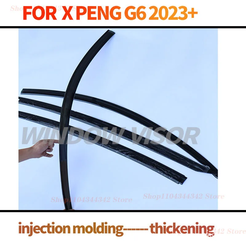 For XPENG G6 Window visors Rainwater prevention; Covering the sunlight; Anti fog; Snow prevention