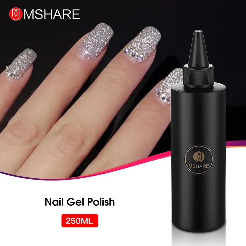 Reflective nail gel