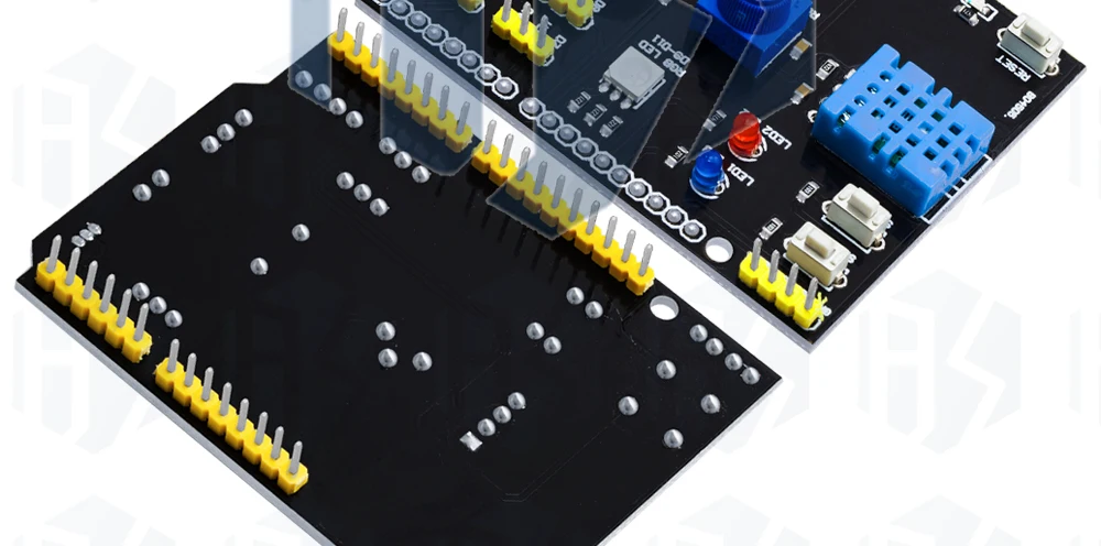 1 ~ 10pcs egbo dht11 lm35 Temperatur Feuchtigkeit sensor Multifunktions-Erweiterungs karte Adapter uno r3 rgb LED ir Empfänger Summer i2c – Detail 30
