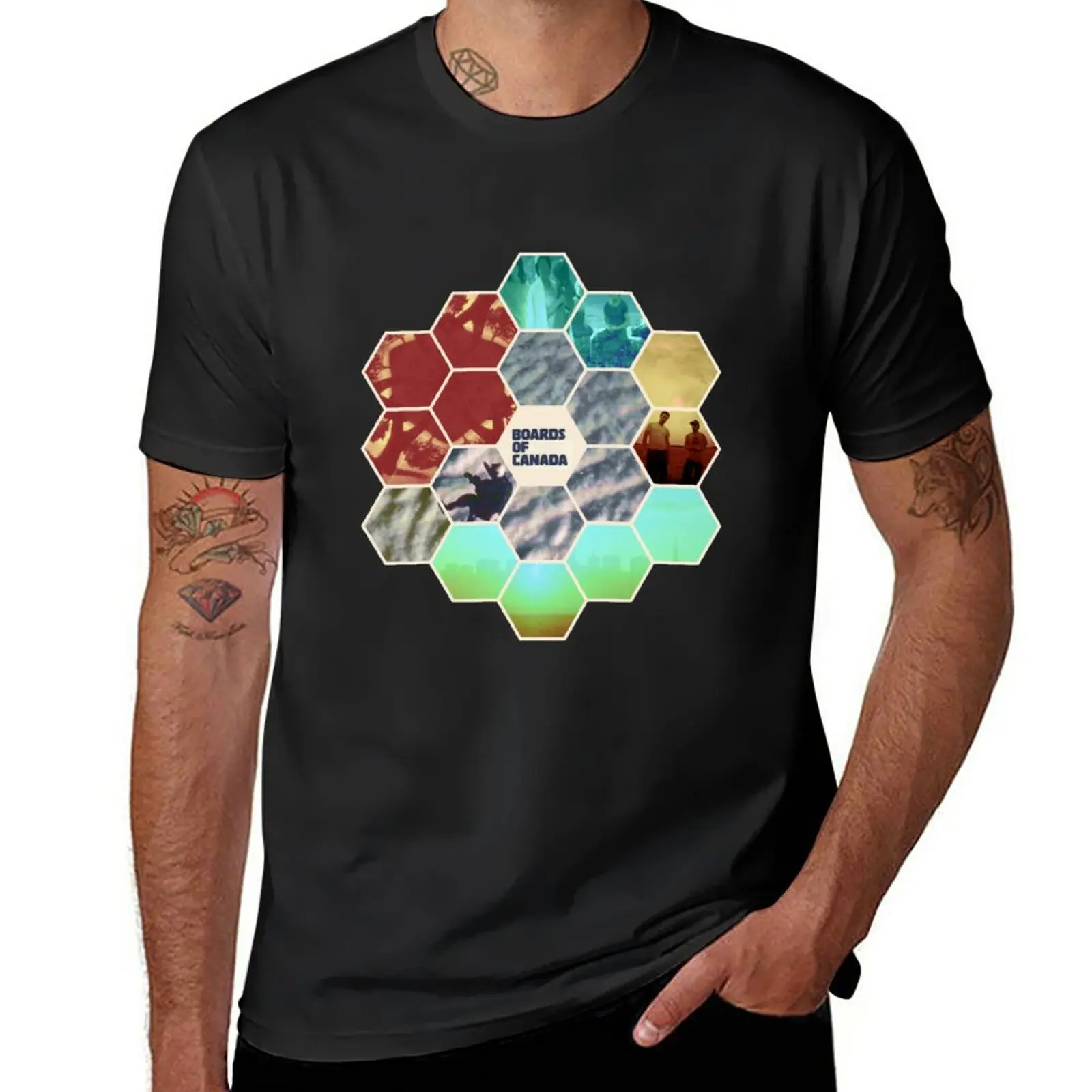 

Boards of Canada Hexagon Sun T-Shirt customizeds plus sizes t shirts men