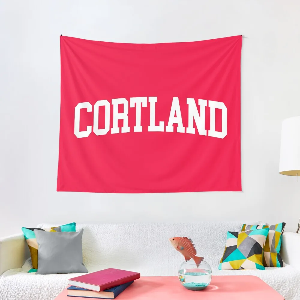 

suny cortland - college font curved Tapestry Bedroom Decor Mushroom Wall Hanging Decor Tapestry