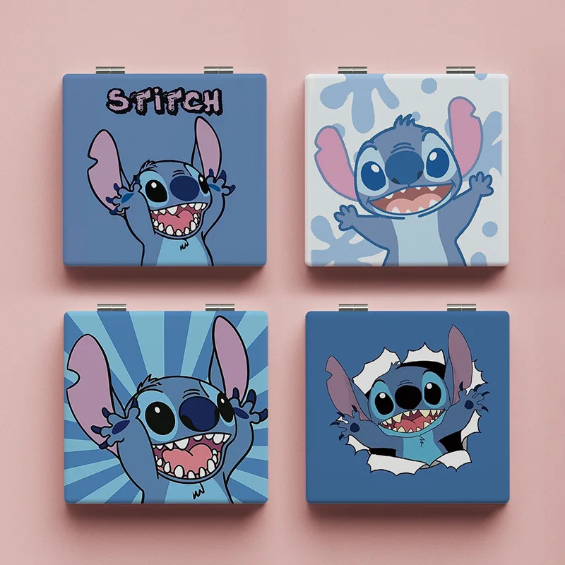 Disney Lilo&Stitch Makeup Mirror Portable Foldable Girl Cartoon Stitch Print