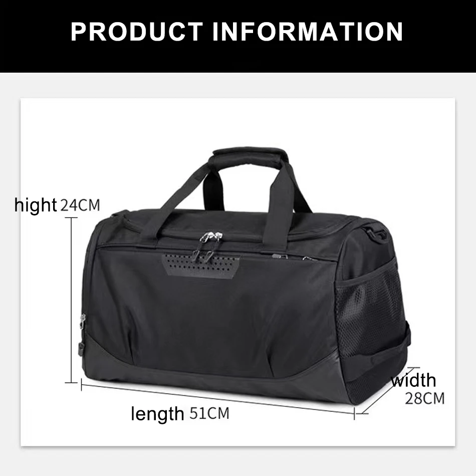 Duffel Bag Sports Gym Bag Travel Waterproof Weekender Shoulder Men Women Fitness Portable travel bag