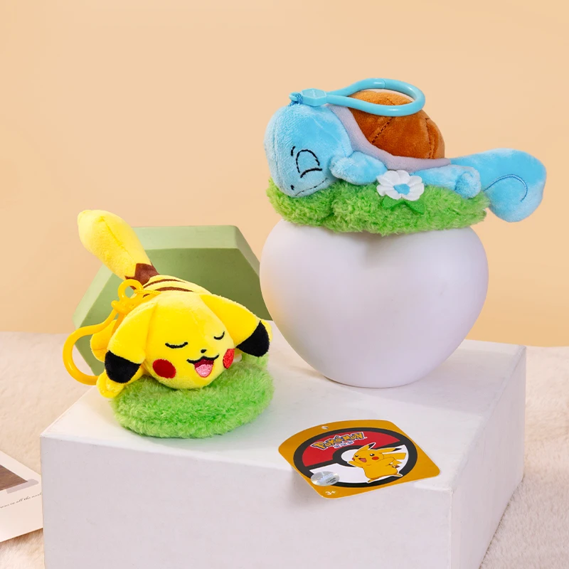 10-15cm Pokemon Plush Toy Anime Figure Pikachu Bulbasaur Squirt Eevee Charmander Stuffed Doll Pendant Toy Kids Xmas Gift 2