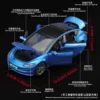 2024 NEW 1:32 FOR TESLA Model 3 Alloy Model Car Toy Diecasts Metal Casting Sound and Light Car Toys Vehicle 4