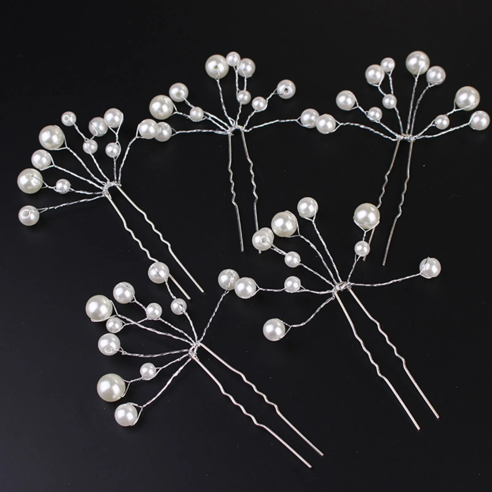 5PCS Pearl Hair Pins Set, Elegant Hair Accessories for Women, Ideal for Weddings, Parties & Daily Styling