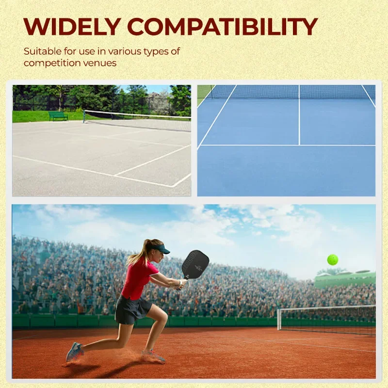 Pickleball Balls Pickleball 74MM Durable 26/40 Holes Indoor/Outdoor 2/4/6Pcs Pickleballs 26g for Entertainment pickleball Packs of Pickleballs