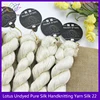 Undyed  Pure Silk Yarn HandKnitting Yarn silk 22  color nat white 2