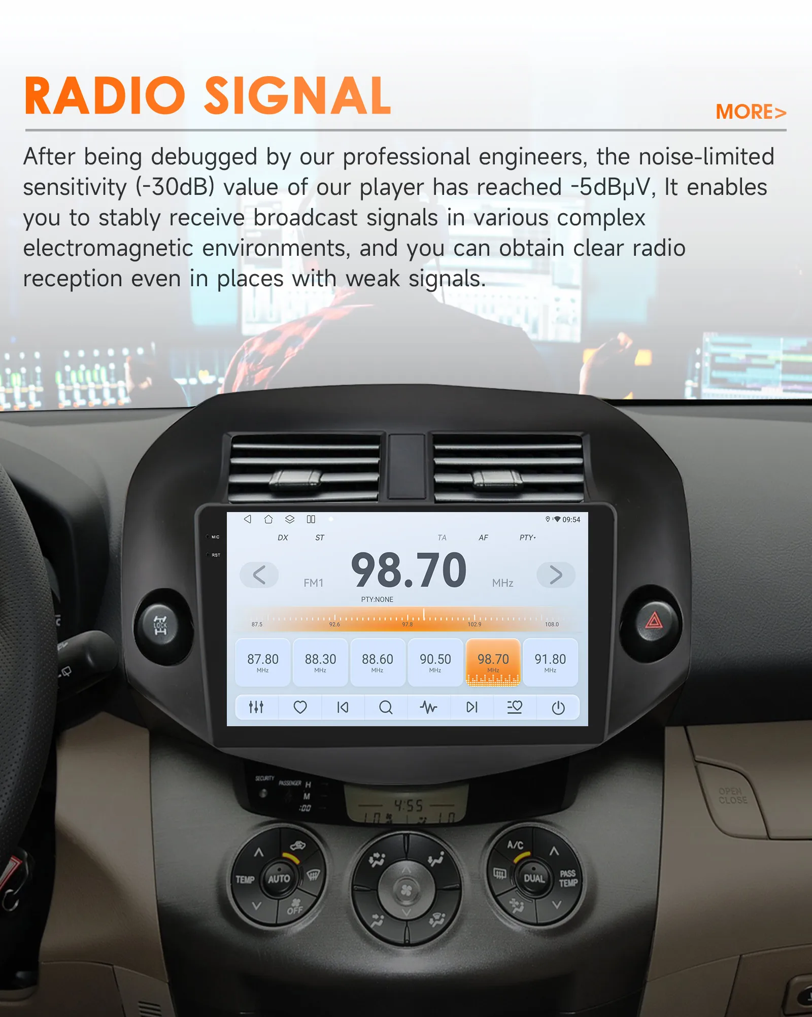 Hizpo 10,1 Zoll Carplay Auto Radio Multimedia Für Toyota RAV4 Rav4 2007-2011 GPS Navigation Autoradio Stereo 2din Andorid 4G + BT – Detail 22