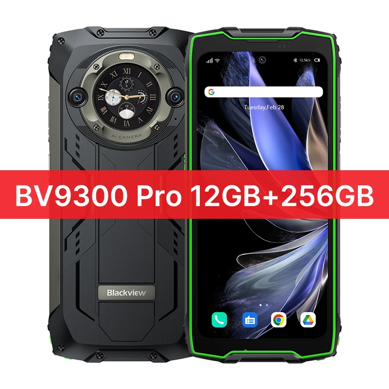 Blackview-BV9300プロの頑丈なスマートフォン,Android 14,6.7