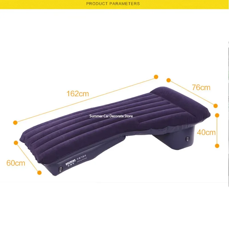 Car Travel Bed Inflatable Flocking Material Both The Frond And Rear Can Used Have Inflate Pump One Set Sleeping Bed Parts 3.5kg
