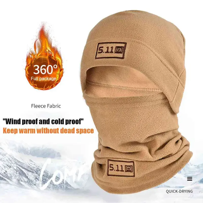 Balaclava Mask Winter Warm Polar Coral Fleece Men Face Neck Warmer Beanies Thermal Head Cover Tactical Military Sports Ski