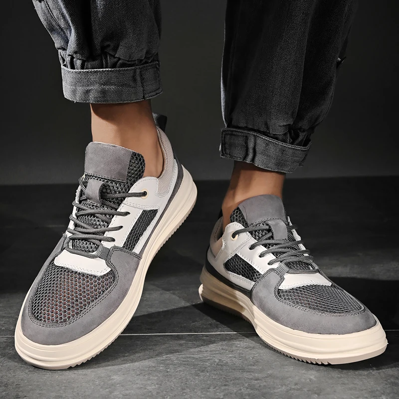 

Fashion Leather Shoes Mens Real Cow Leather Tassel Flat Casual Shoes Outdoor Breathable Shoes