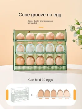 Egg Storage Box Refrigerator Organizer Food Containers Egg Fresh-keeping Case Holder Tray Dispenser Kitchen Storage Boxes