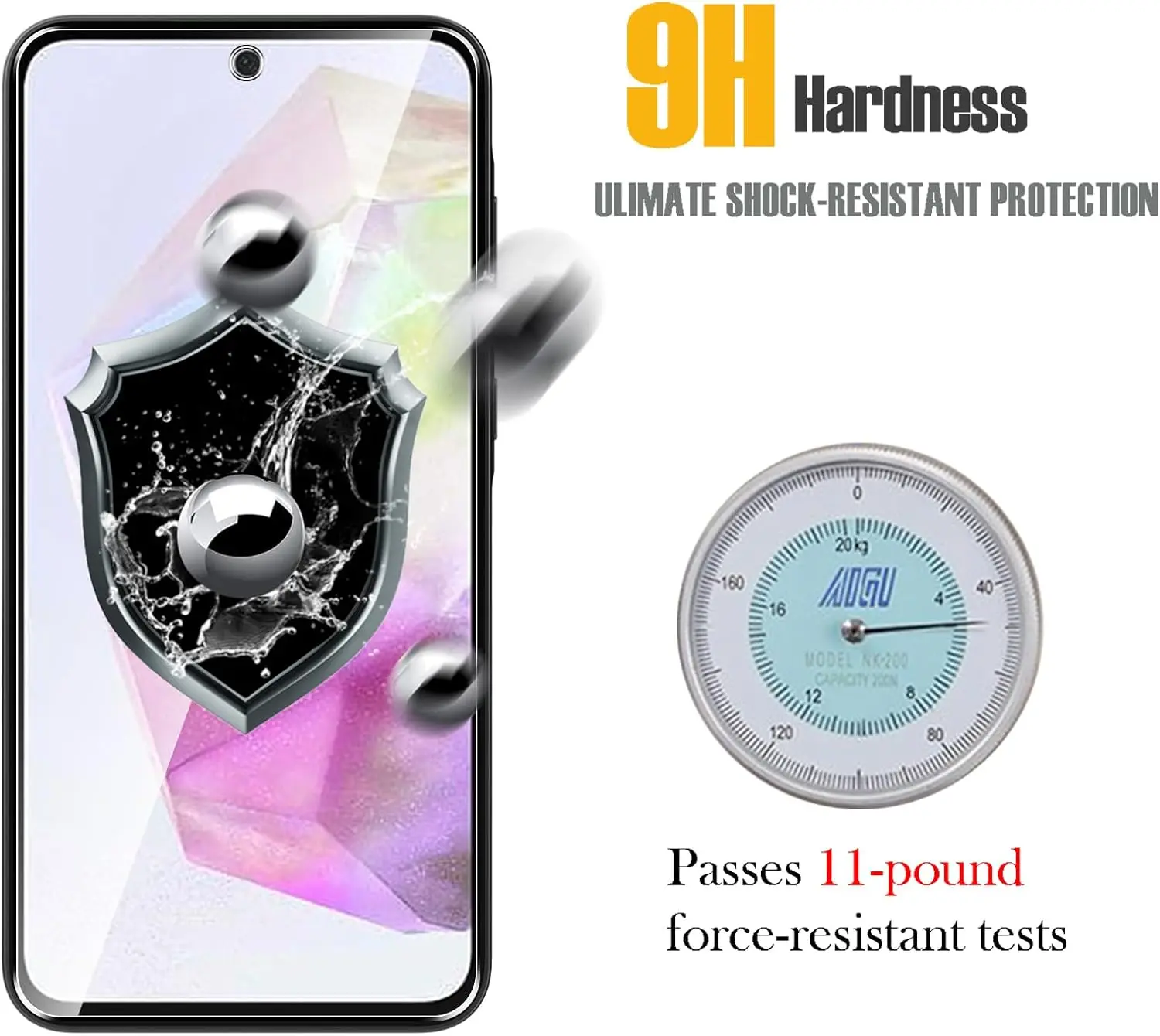 Premium 1/4 Piece Tempered Glass Screen Protector