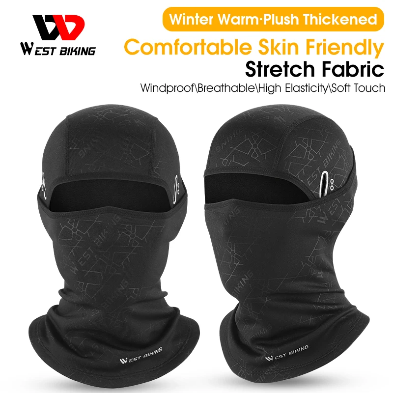 

WEST BIKING Bicycle Helmet Liner Inner Winter Warm Hat Men Women Cycling Face Cover Bandana Comfortable High Elastic Headgear