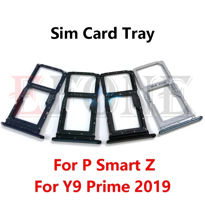 Plateau SIM Double Pour Huawei P SMART Z / Y9 Prime 2019 - Support 2 Cartes SIM Ou 1 SIM + MicroSD (noir)