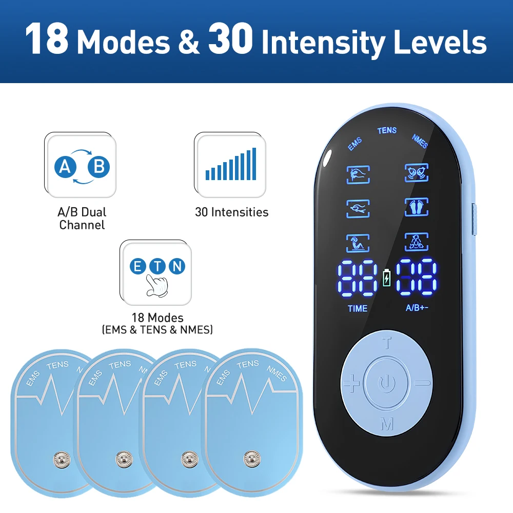 TENS Electric Pulse Massager EMS Muscle Stimulator Acupuncture Meridian Digital Physiotherapy Machine Body Slimming Massager