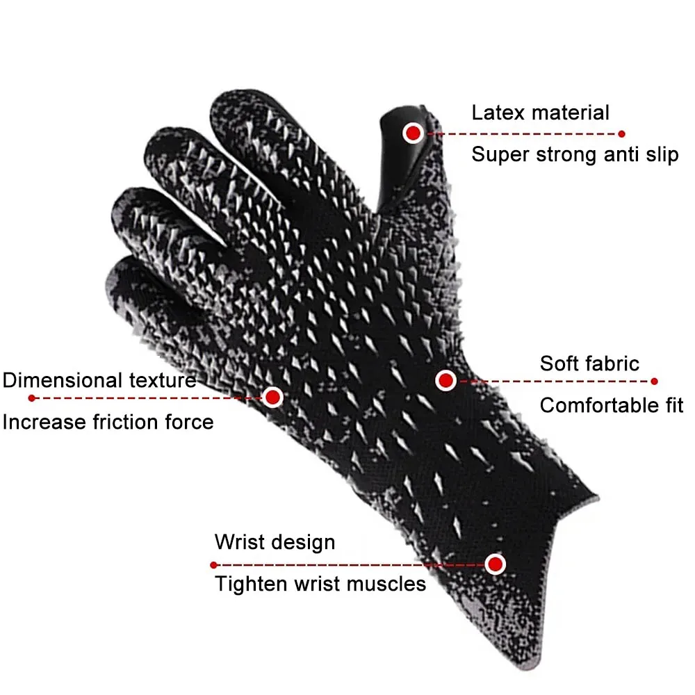 Description Picture 3 of itemSoccer Goalie Gloves Latex Thickened Professional Goalkeeper Gloves for Adult Youth Football Sports Training and Match