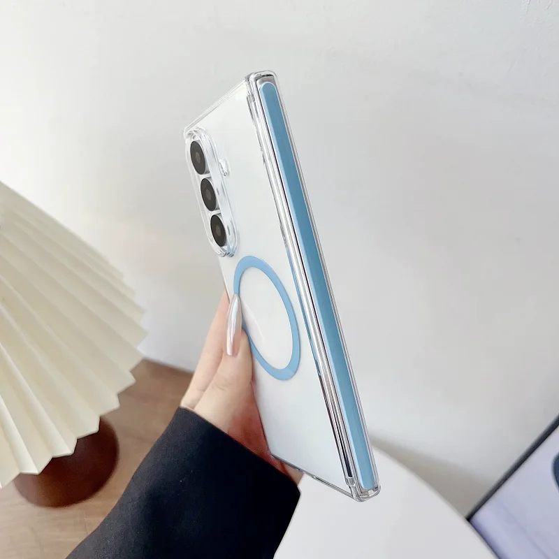 Durable Plastic Magnetic Case with Double Layer Bumper Protection