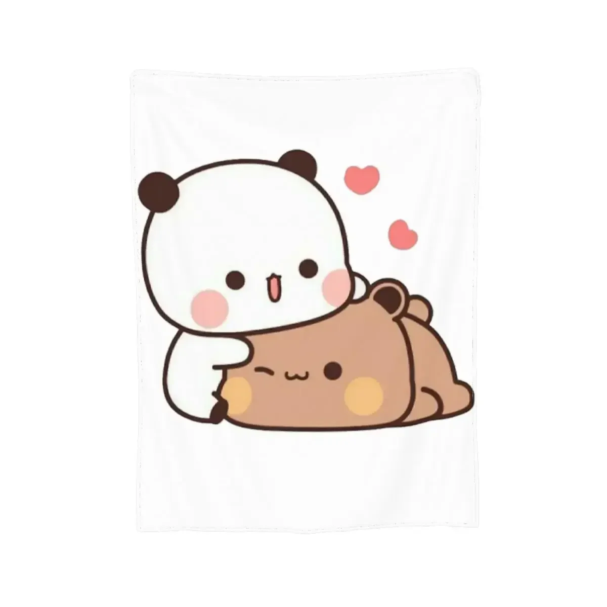 3D Print Baby Blanket Bubu Dudu Panda Bear Pattern Throw Blankets Daily for Beds Birthday Gift