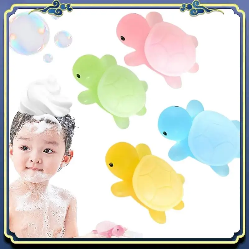 Little Turtle Handmade Essential Oil Soap 4 Pieces Ofcute Little Turtle Moisturizing Soap Children's Cleansing Bath