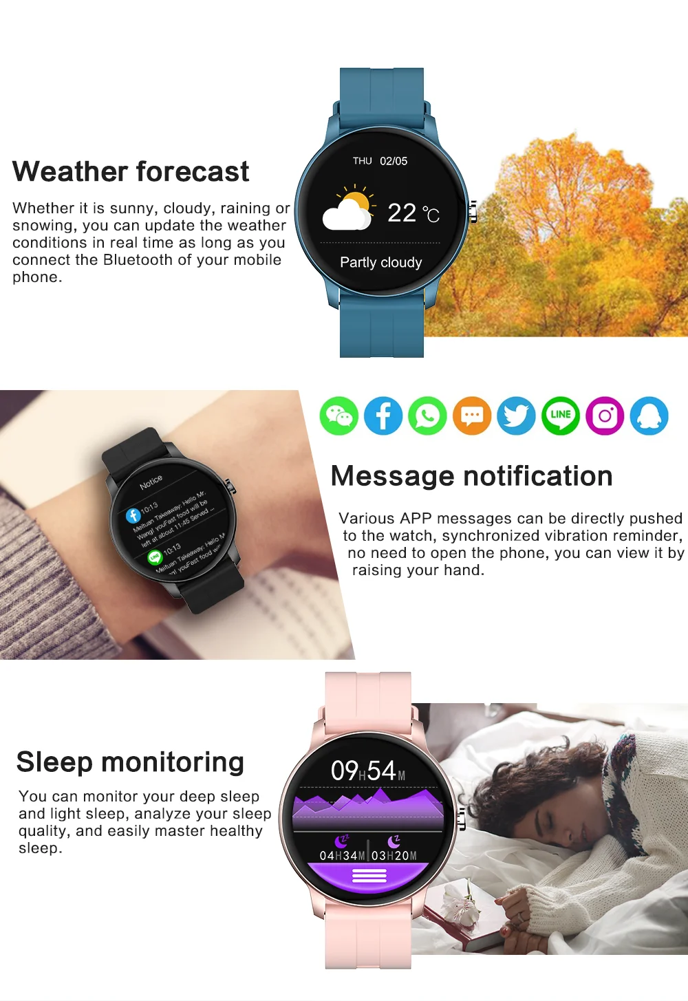 Lightweight Women Smart Watch Bluetooth Call Heart Rate Calories Monitoring Ladies Fashion Healthy Tracker Smart Sports Clock Z2
