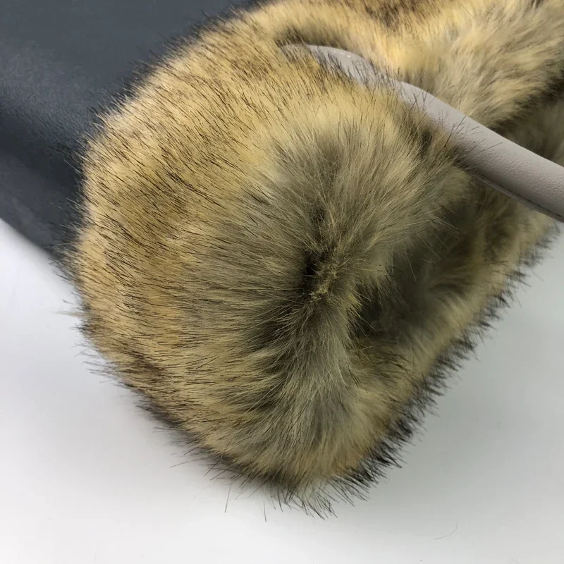 High Quality Eva handbag Accessories Faux fur fox's Trim Trims Thermal Plush Decoration for Classic Mini obag O bag handbags 2