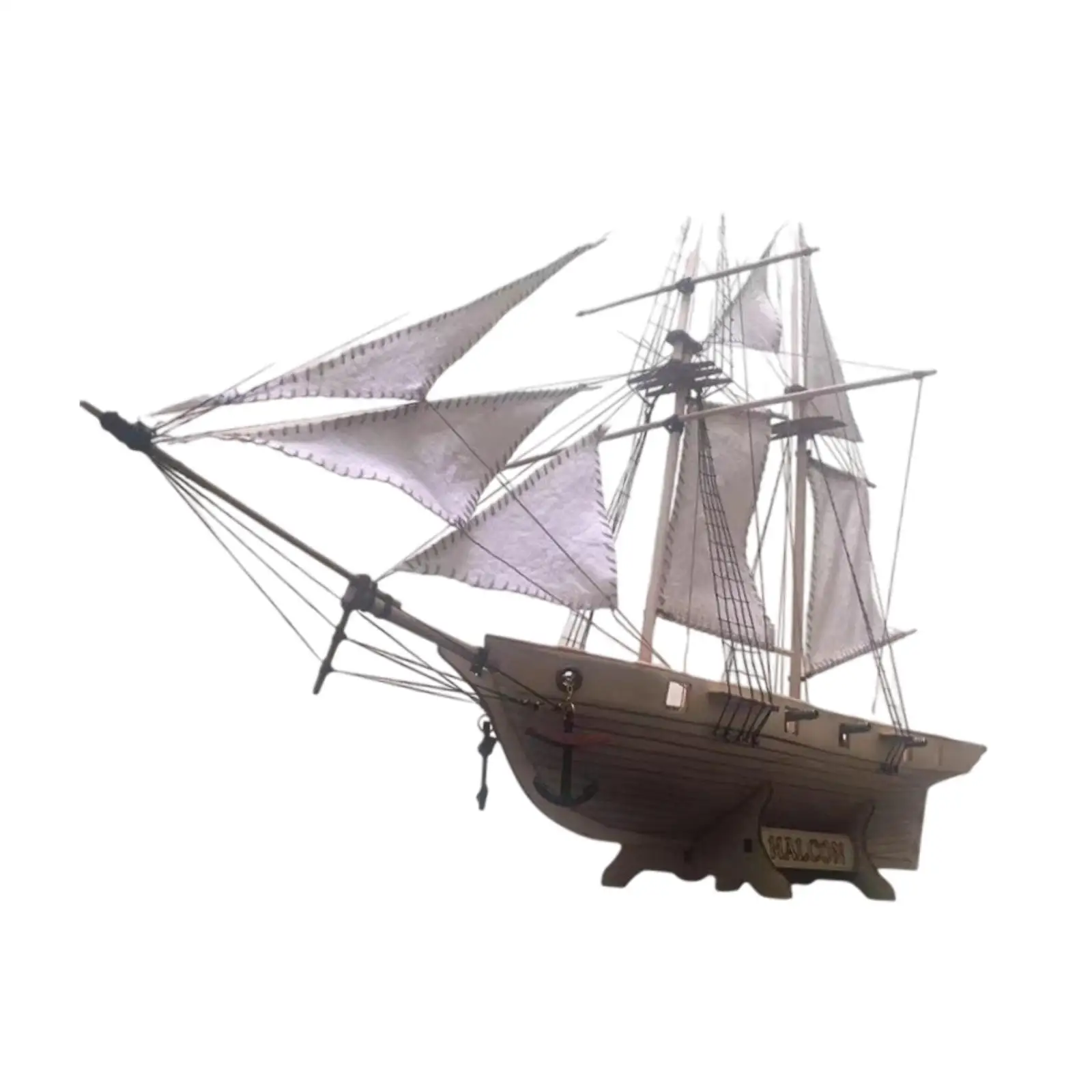 Mini Sailboat Model Wooden Miniature Sailing Boat DIY Model Decorative Mini Sailboat Model Wooden Miniature Sailing Boat DIY Model Decorative