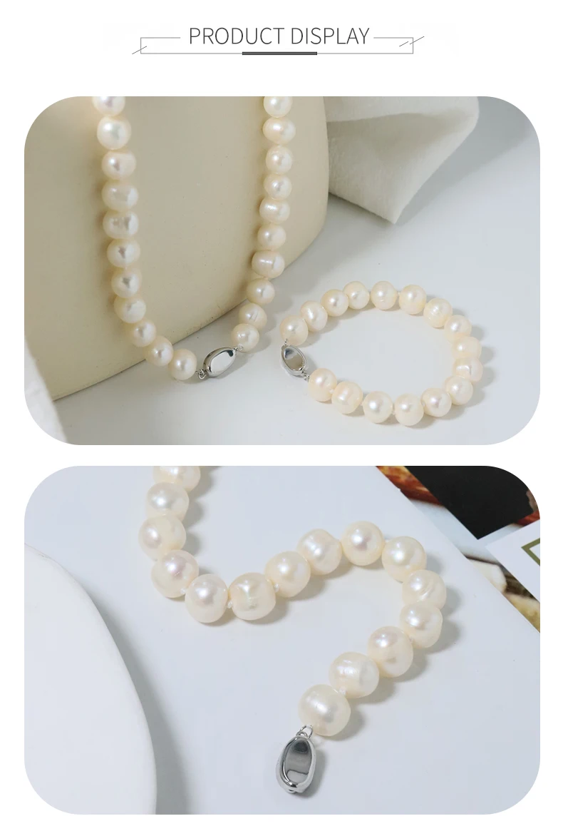 Natürliche Perle 8-11Mm Süßwasser Perlens Chmuck 925 Sterling Silber Halskette Schmuck Mode Damen-Und Mädchen Geschenke Gn0625 S4Dfa9D94E44E4E489Dd14Fa3Ac3Df4B7B