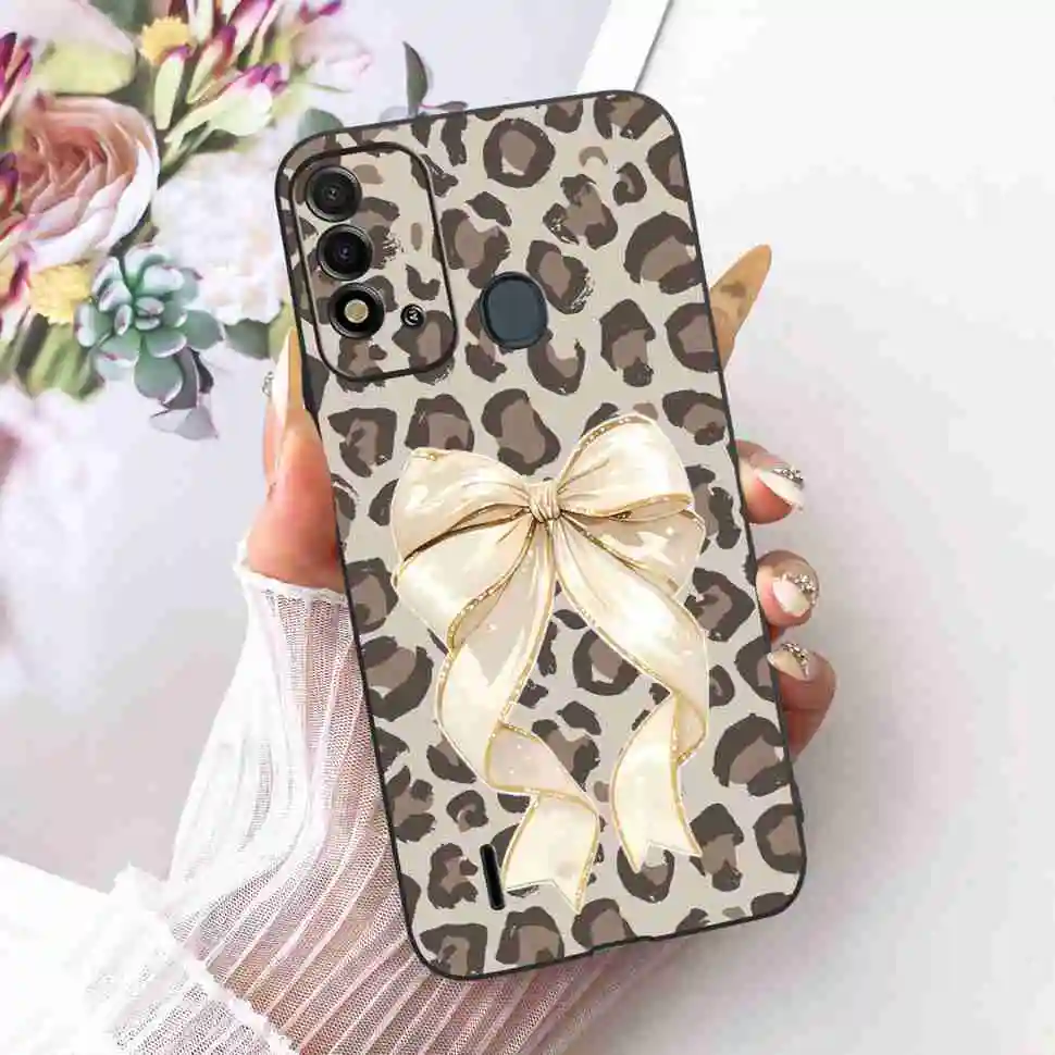Colorful Cartoon Design Soft TPU Shockproof Black Phone Case Bumper Cover