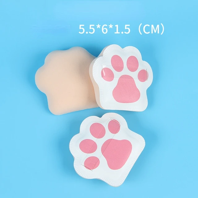 Cat s Paw Cotton Candy Powder Toast Bread Foundation Liquid Cushion Powder Box Air Cushion Dry Wet Dual-purpose Sponge Puff