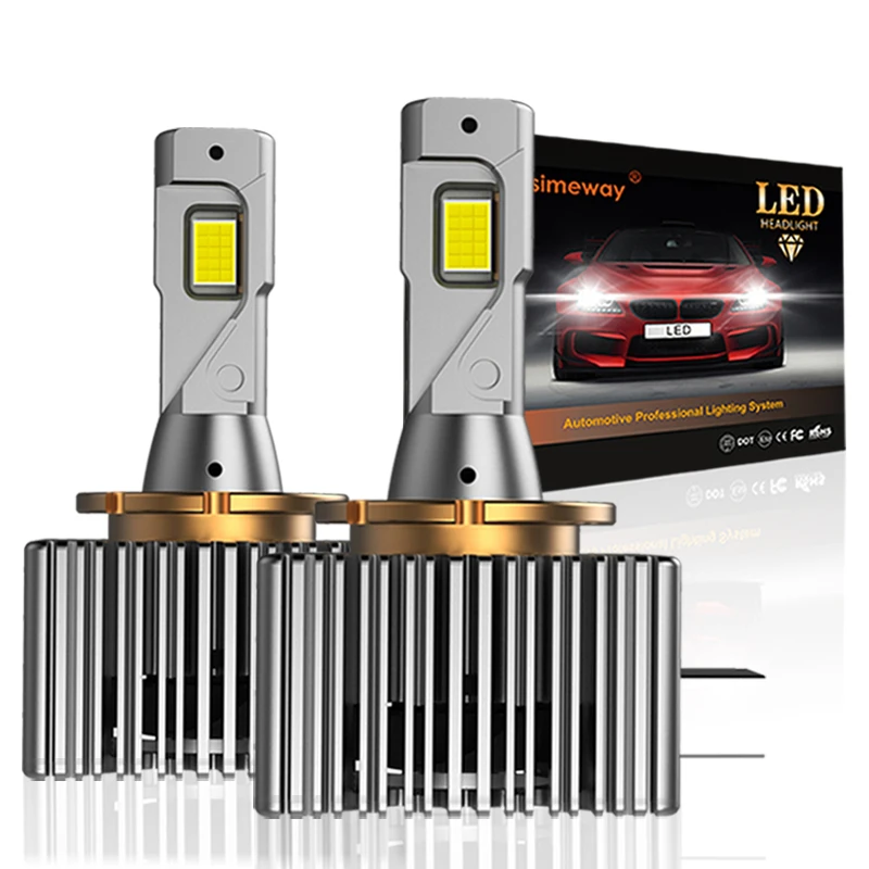 

2PCS D1S D3S LED Headlight 90000LM HID D2S D4S D8S D5S D1R D3R LED Bulb Canbus No Erro Car Light Turbo CSP Auto Lamp 6000K White
