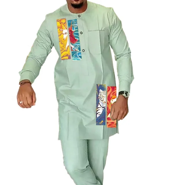 Ahmed Long Sleeve Dashiki Outfit
