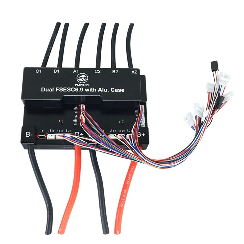 

FLIPSKY Brushless DC Motor Speed Controller Dual FSESC6.9 100A Base On VESC6.6 With Aluminum Case Heat Sink Spare Parts