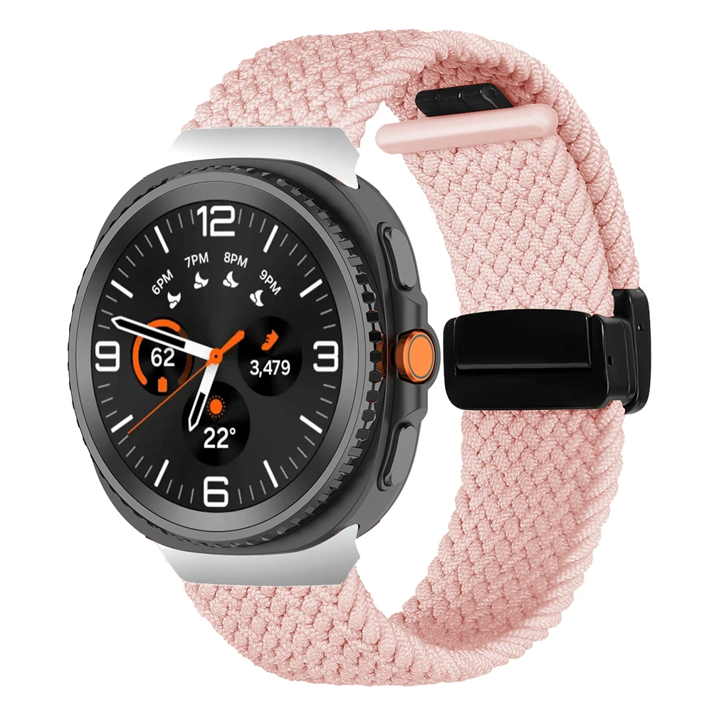 Magnetic Nylon Braided Sports Bracelet Strap - Enhanced Design