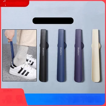 일본식 구두 주걱 긴 손잡이 가정용 신발 착용 신발 유물 귀여운 구두 펌프 크리에이티브 신발 거짓말하는 신발 핸들 자기 흡입 구두 풀러