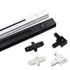LED track light rail 0.5M 1M black white aluminum 2-wire system track light universal track for spotlight 1