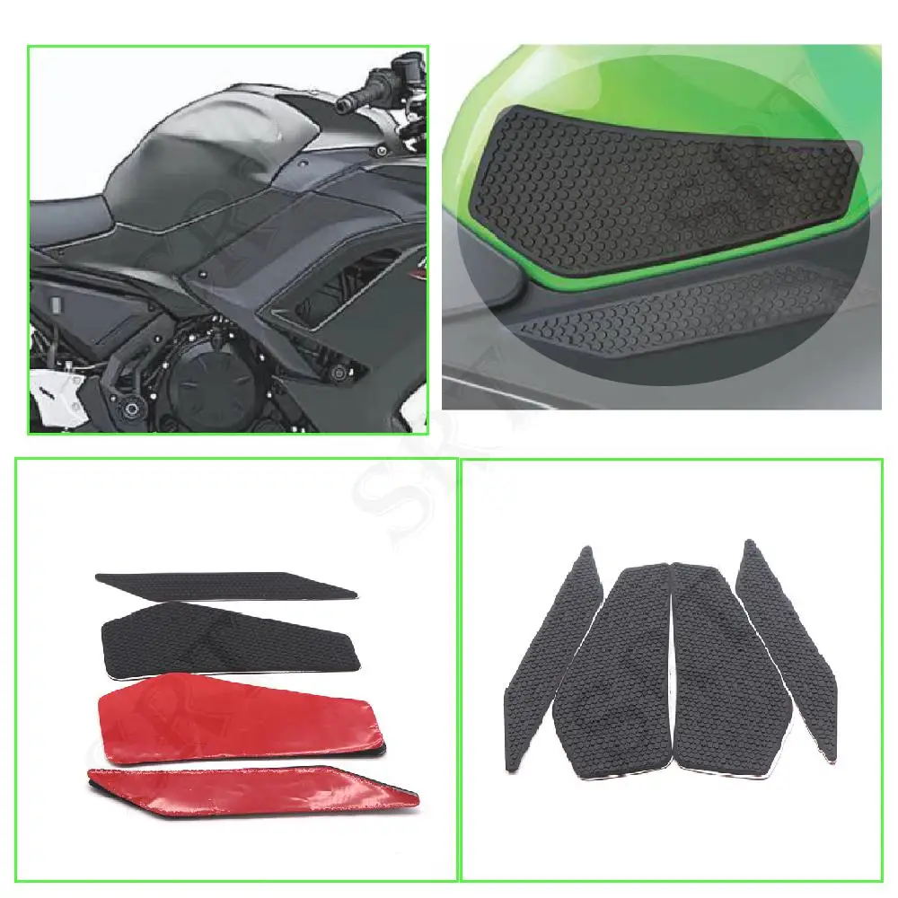 Motorcycle Tank Pad Side Traction Grip Pads Knee Anti Slip Sticker For Kawasaki Ninja 400 ninja400 Z400 2018 2019 2020 2021 2022