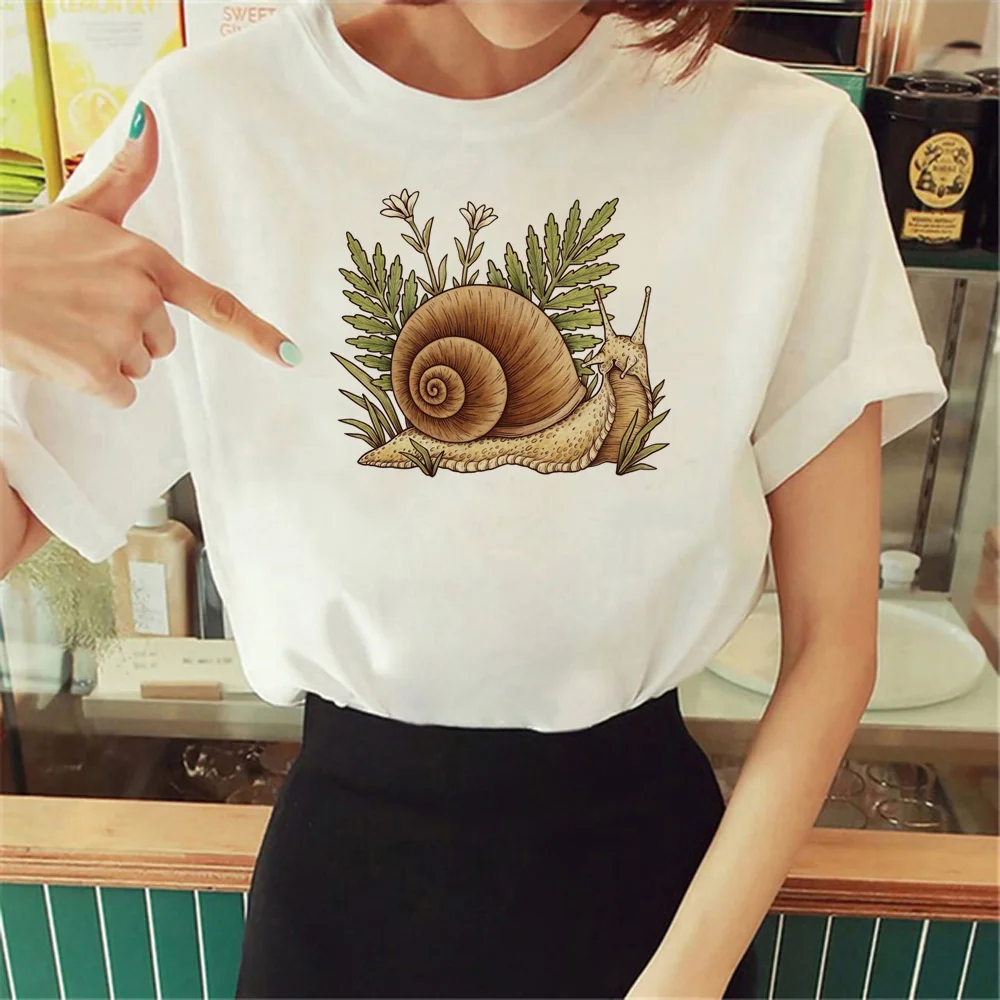 

Футболки с улиткой, Женский японский Топ, одежда для девушек в японском стиле