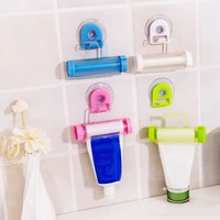 Dental Cream Bathroom Accessories Manual Syringe Gun Dispenser Rolling Squeezer Toothpaste Dispenser Tube Sucker Holder 3