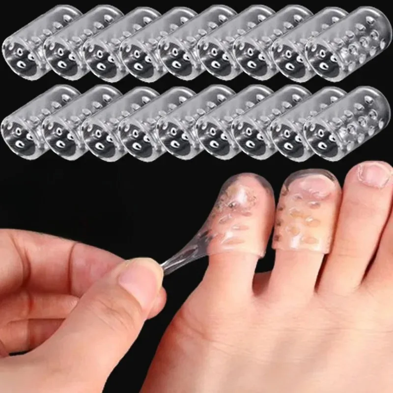 Silicone Toe Caps Transparent for Women High Heels Anti-Friction Toe Protector Prevents Blisters Pain Relief Foot Care 1/100Pcs