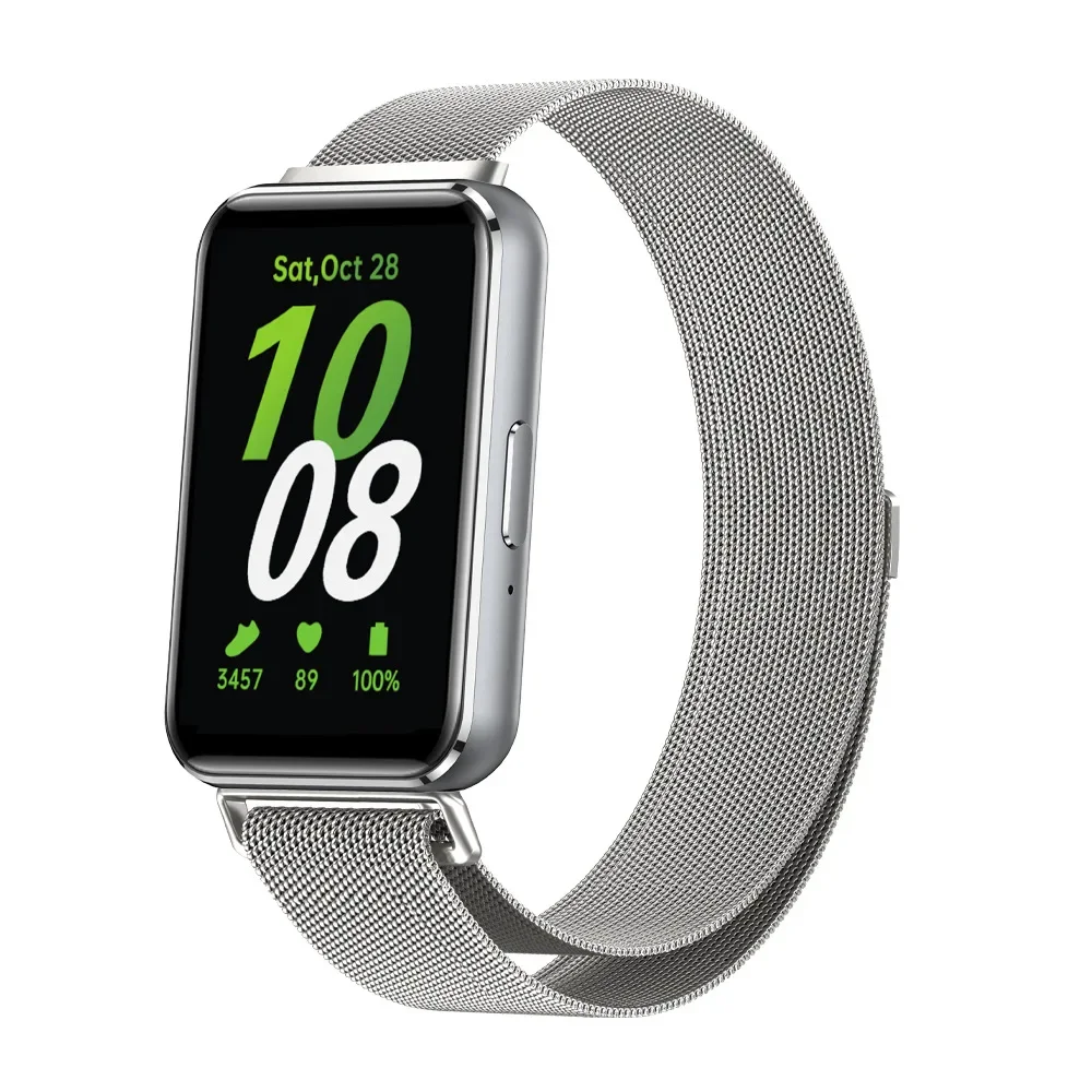 

Magnetic Milanese Loop Strap Watchband for Samsung Galaxy Fit 3 Watch,4 Colors Straps for Galaxy FIT3 Sports Metal Wristband