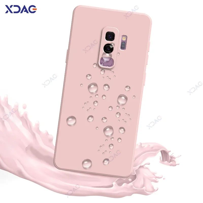 Luxury Original Square Liquid Silicone Waterproof Phone Case Cover, 360° Protection, Soft Touch Finish
