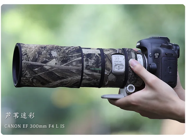 For Canon Ef 300mm F4 L Is Usm Waterproof Lens Camouflage