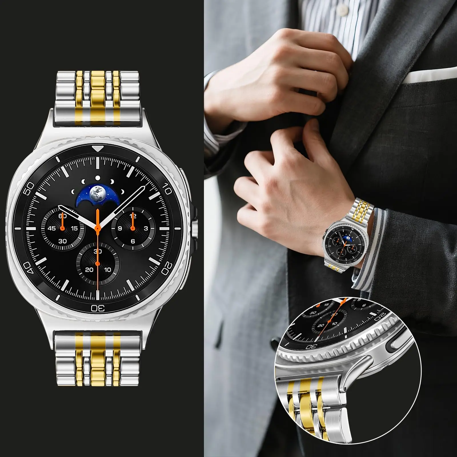Premium Stainless Steel Metal Bracelet Wristband